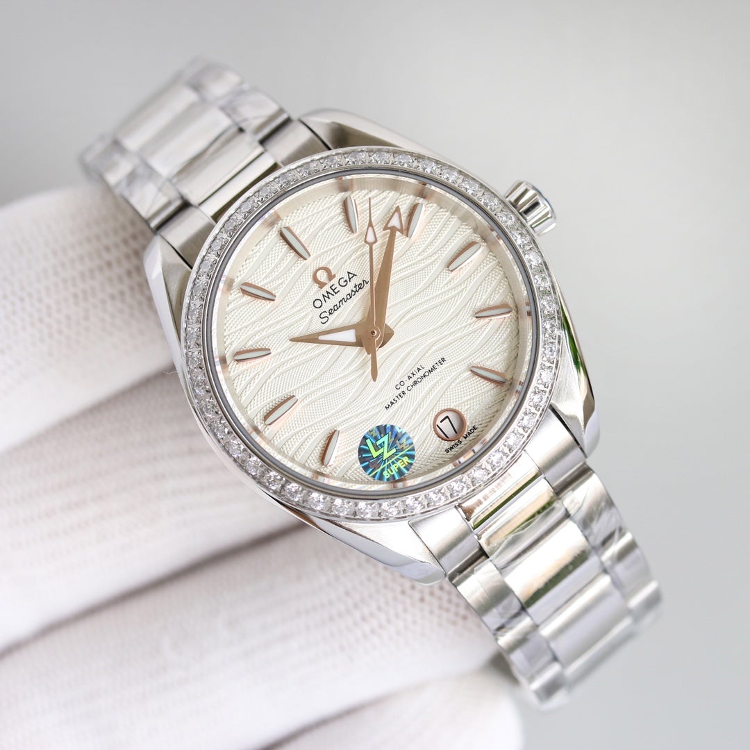 VARELLO CLASSIC 150M CO-AXIAL 34MM STAINLESS STEEL DIAMOND BEZEL