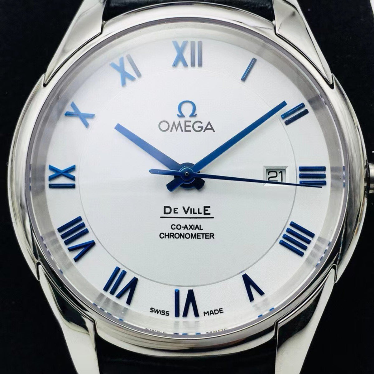 VARELLO CLASSIC HOUR VISION CO-AXIAL STAINLESS STEEL BLUE DIAL