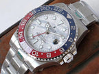 CLASSIC GMT RED & BLUE BEZEL METEORITE DIAL WATCH