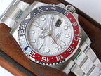 CLASSIC GMT RED & BLUE BEZEL METEORITE DIAL WATCH