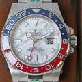 CLASSIC GMT RED & BLUE BEZEL METEORITE DIAL WATCH