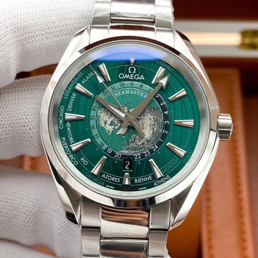 VARELLO CLASSIC TERRA 150M WORLDTIMER GREEN DIAL