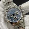CLASSIC STAINLESS STEEL MOP DIAL DIAMOND NUMERAL WATCH