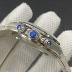 CLASSIC STAINLESS STEEL MOP DIAL DIAMOND NUMERAL WATCH