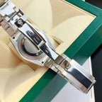 CLASSIC 41MM SMOOTH BEZEL STAINLESS STEEL DIAMOND NUMERAL WATCH