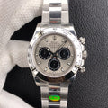 CLASSIC STAINLESS STEEL GREY RACING DIAL CHRONOGRAPH WATCH