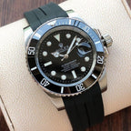 CLASSIC DATE 40MM CERAMIC BEZEL RUBBER STRAP DIVE WATCH