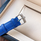 CLASSIC DATE 40MM CERAMIC BEZEL LEATHER STRAP DIVE WATCH