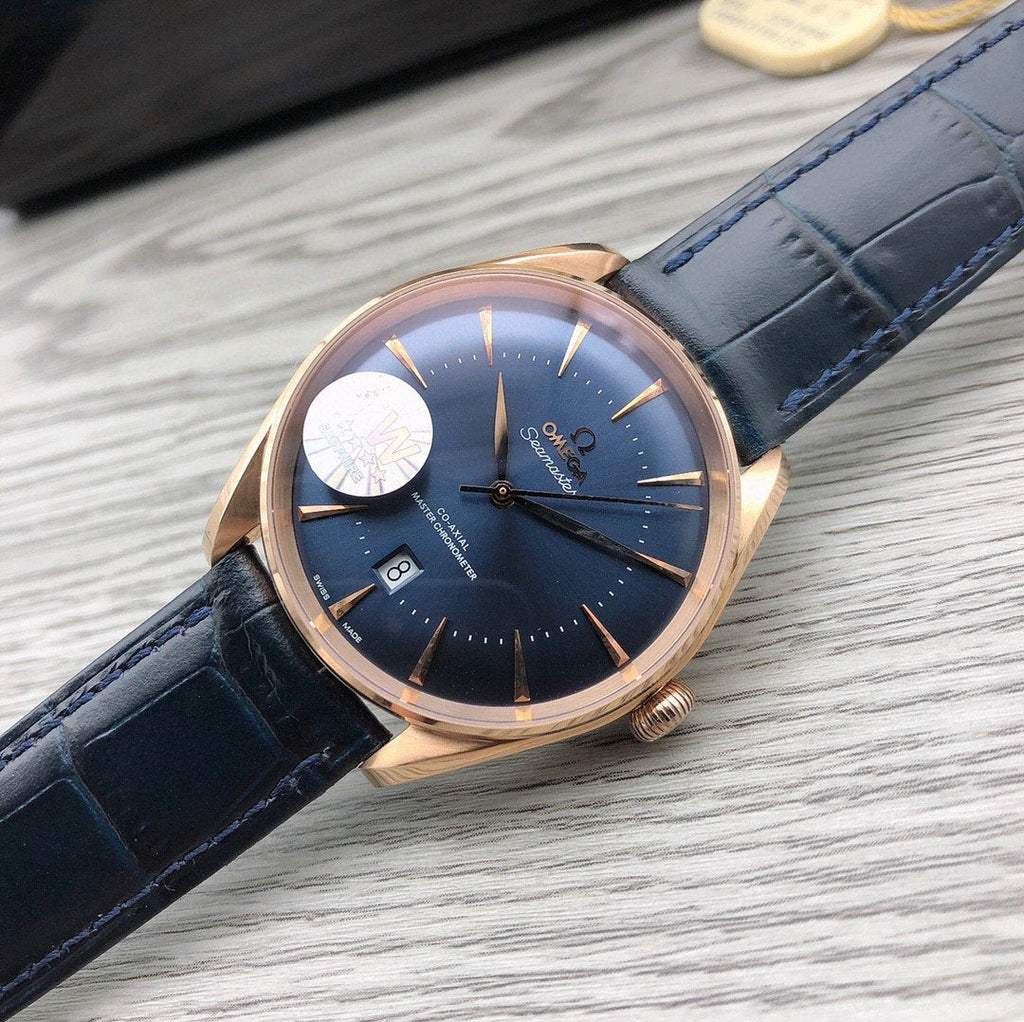 VARELLO CLASSIC 40MM BLUE DIAL WATCH
