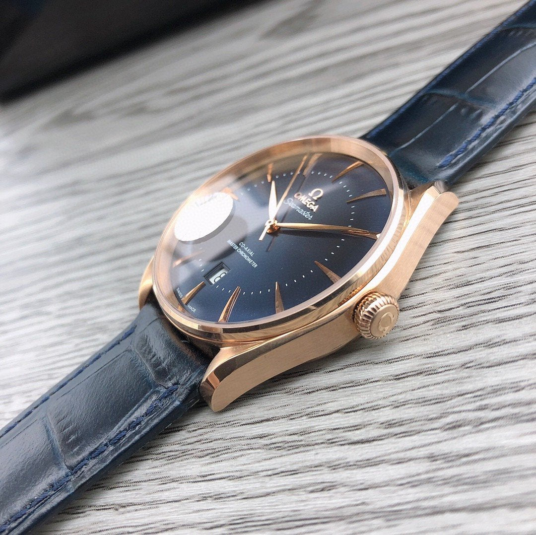 VARELLO CLASSIC 40MM BLUE DIAL WATCH