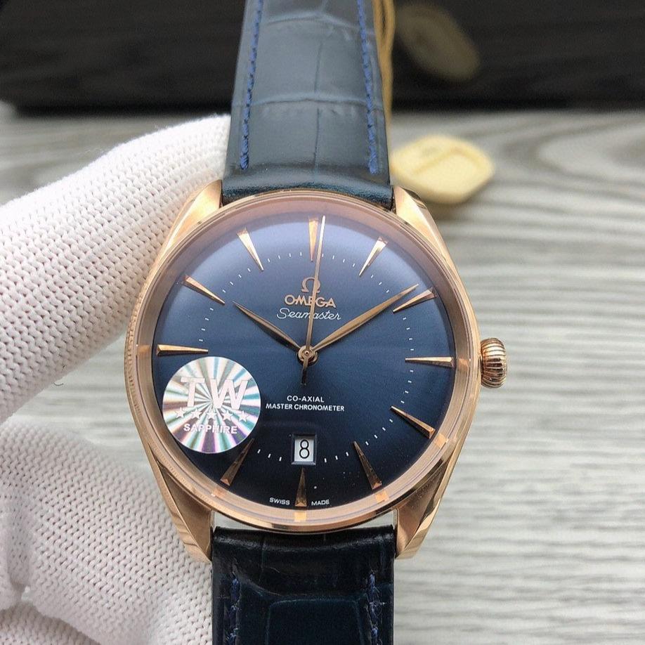 VARELLO CLASSIC 40MM BLUE DIAL WATCH