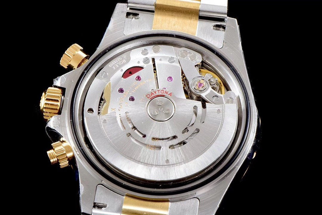 CLASSIC GOLD-TONE STEEL MOP DIAL DIAMOND NUMERAL WATCH