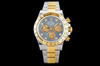 CLASSIC GOLD-TONE STEEL MOP DIAL DIAMOND NUMERAL WATCH