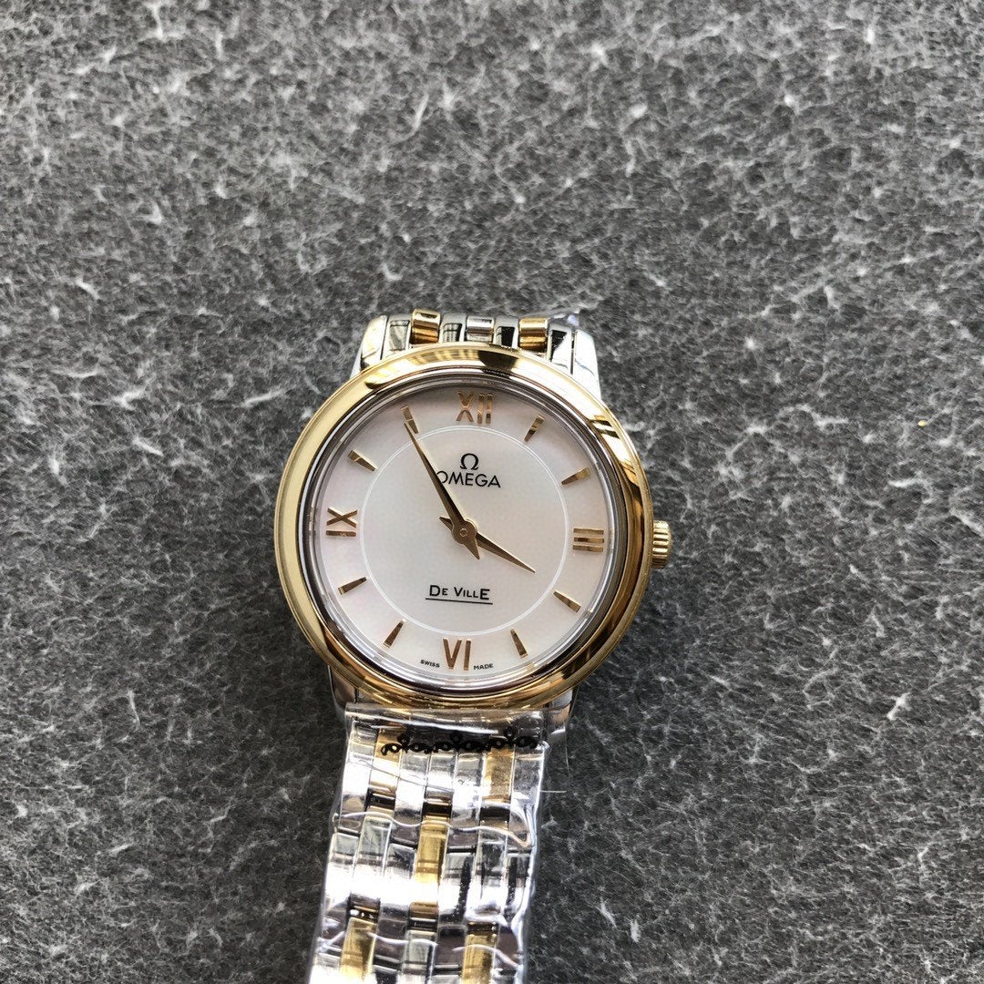 VARELLO CLASSIC PRESTIGE 27MM QUARTZ GOLD STEEL MOP DIAL