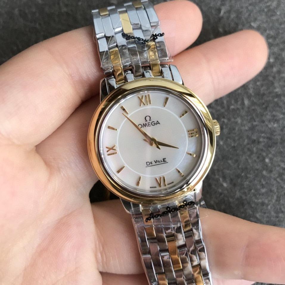 VARELLO CLASSIC PRESTIGE 27MM QUARTZ GOLD STEEL MOP DIAL