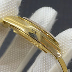 CLASSIC YELLOW GOLD-TONE CASE GREEN DIAL CHRONOGRAPH WATCH