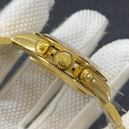 CLASSIC YELLOW GOLD-TONE CASE GREEN DIAL CHRONOGRAPH WATCH