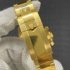CLASSIC YELLOW GOLD-TONE CASE GREEN DIAL CHRONOGRAPH WATCH
