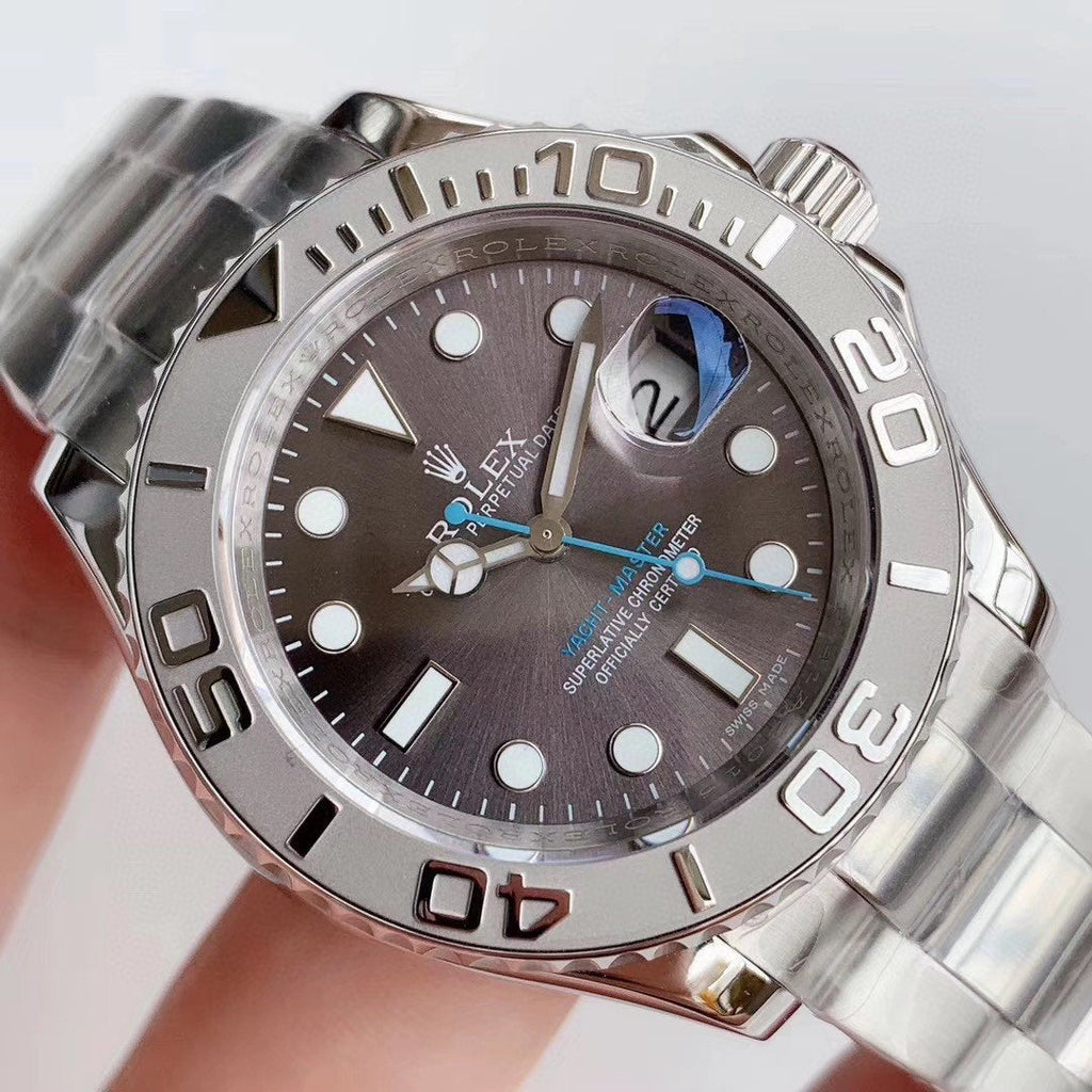 CLASSIC 40MM STAINLESS STEEL GREY DIAL WATCH