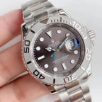 CLASSIC 40MM STAINLESS STEEL GREY DIAL WATCH