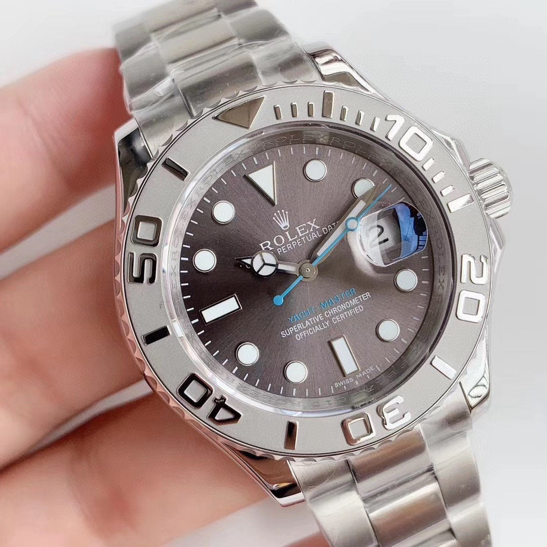 CLASSIC 40MM STAINLESS STEEL GREY DIAL WATCH
