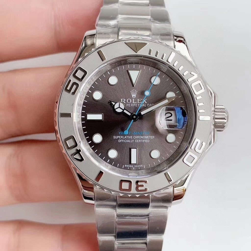 CLASSIC 40MM STAINLESS STEEL GREY DIAL WATCH