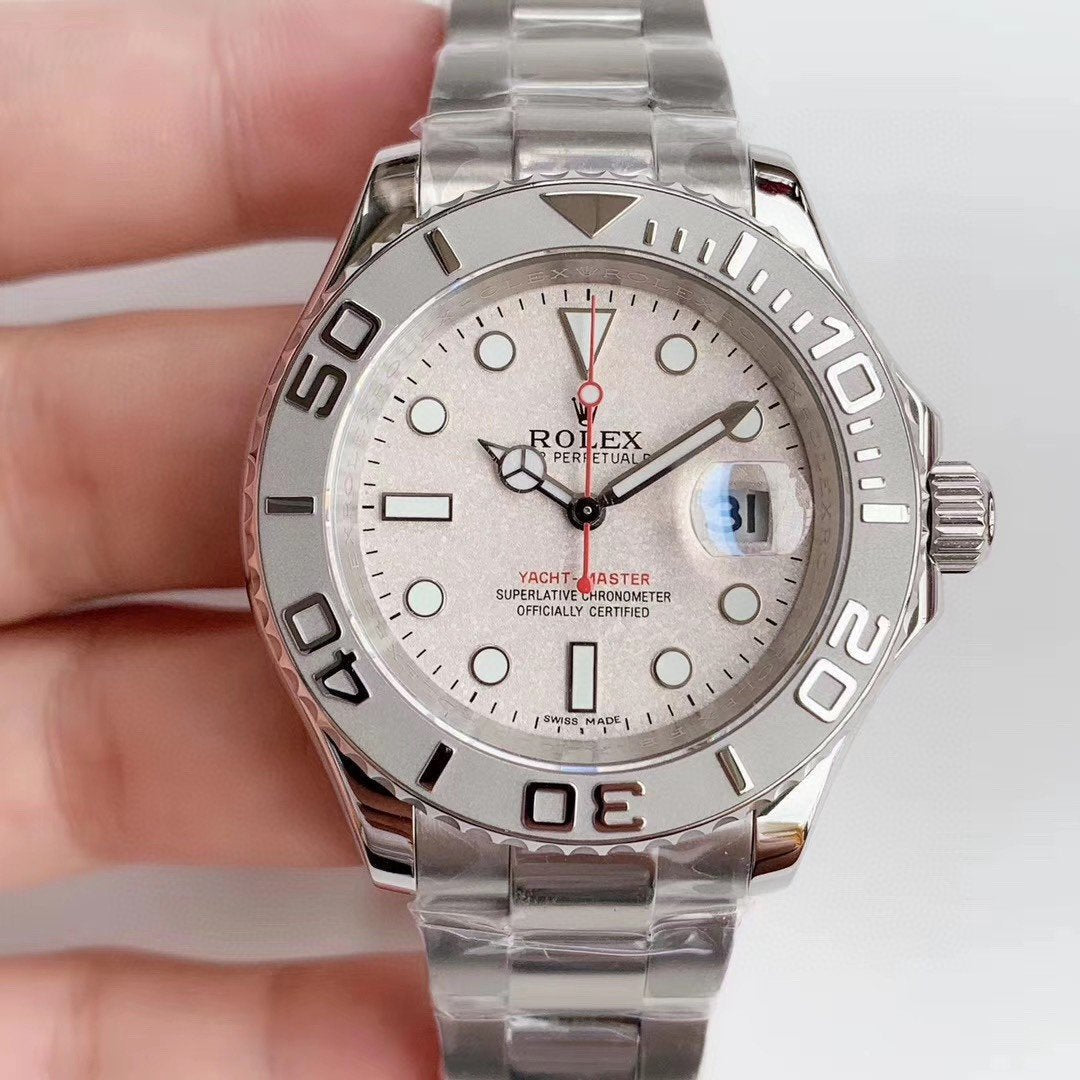 CLASSIC STAINLESS STEEL WHITE DIAL WATCH