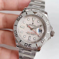 CLASSIC STAINLESS STEEL WHITE DIAL WATCH