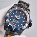 CLASSIC DATE BLUE & RED BEZEL DIVE WATCH