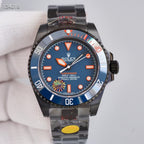 CLASSIC DATE BLUE & RED BEZEL DIVE WATCH