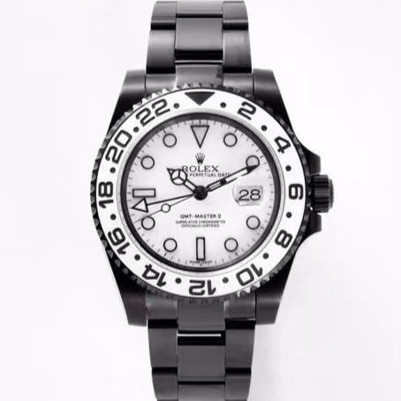 CLASSIC GMT BLACK & WHITE DIAL WATCH