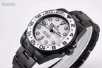 CLASSIC GMT BLACK & WHITE DIAL WATCH