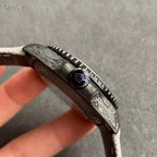 CLASSIC CUSTOM CARBON FIBER GREY GMT WATCH